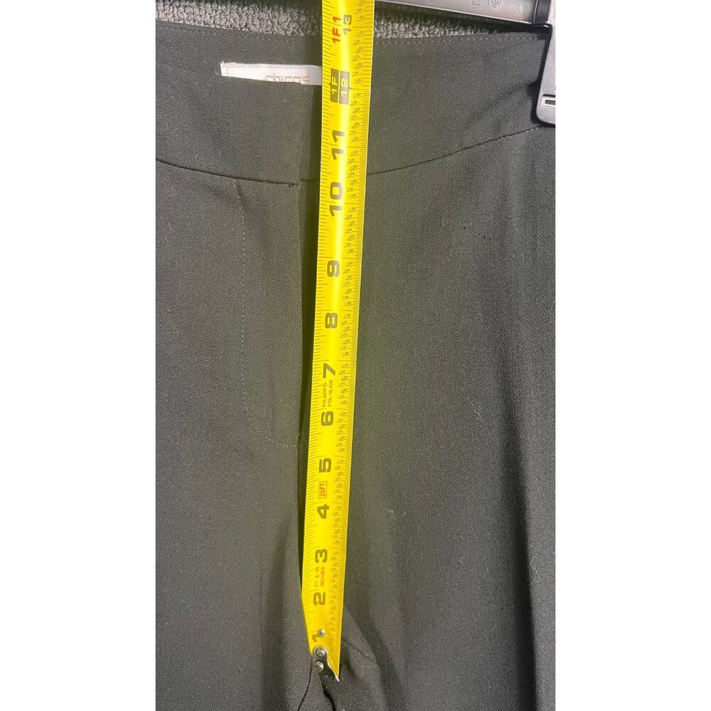Chico’s Dress Pants Womens Size 3 US XL Black Stretch Zip Pocket Woven - Picture 7 of 8